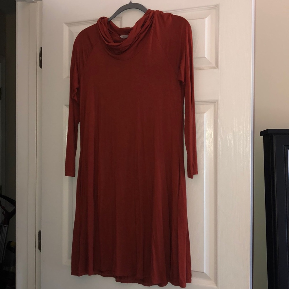 Burnt orange dress!